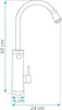 A line drawing of a faucet with dimensions indicated. Náhled obrázku produktu