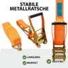 10x Spanngurte mit Ratsche Zurrgurt 8m 5000kg 5to 2-tlg. Produktbild-Vorschau 3