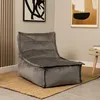 icon Sitzsack-Liege Bean Bag Dolce, Grau, Samt, XXL Produktbild-Vorschau 3