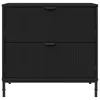 vidaXL Noční stolek černý 63,5 x 36 x 61 cm Materiál na Náhled obrázku produktu 6