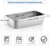 Homikit Kastenform 2er-Set, Edelstahl Brotbackform Produktbild-Vorschau 2