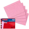Herlitz Karteikarten DIN A8 liniert rosa 100 Karten Produktbild-Vorschau 2