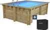 Piscine bois rectangle " Caimans 140 " - 4.10 x 3.00 x 1.39 Voir les images du produit 1