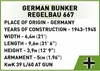 COBI 642 PCS HC WWII /3136/ GERMAN BUNKER Regelbau 667 Voir les images du produit 15