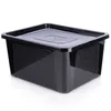 A black storage container with a lid is shown against a white background. Produktbild-Vorschau