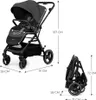 KINDERKRAFT SELECT Poussette de sport Yoxi Moonlight Grey Voir les images du produit 26