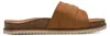 Jana: Sandalias cómodas de estilo pantufla, color marrón, Vista previa de la imagen del producto 6