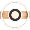 BRILLIANT moderne schwarz braune Holz LED  Deckenleuchte Produktbild-Vorschau 5