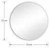 INF Specchio Ingranditore 30x Bianco - Portatile con Anteprima dell’immagine prodotto 2