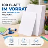 100 feuilles de papier cartonné blanc, format DIN A4, 220 Voir les images du produit 6
