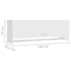 vidaXL Šatníková skriňa biela 100x32,5x35 cm odvodený Náhľad obrázku produktu 8