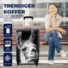 MuchoWow® Koffer Handgepäck Trolley Rollkoffer Kleine Produktbild-Vorschau 2