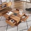 OKWISH Table Basse - Design Moderne avec 4 Tiroirs et Voir les images du produit 3
