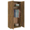 vidaXL Armoire chêne fumé 90x52x200 cm Bois composite Voir les images du produit 15