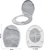 TRMLBE Víko na toaletu WC sedátko s mechanismem soft-close Náhled obrázku produktu 2