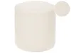 A white bouclé pouf on a white background. Náhled obrázku produktu