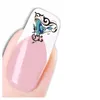 Nagel Sticker Nail Art Tattoo Blau Ornamente Schmetterling Produktbild-Vorschau 2
