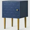Set da 2 comodini, tavolini da comodino, blu navy, tavolini Anteprima dell’immagine prodotto 12