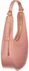 Elegante rosa Mini-Lederhandtasche mit verstellbarem Produktbild-Vorschau 3