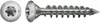 Pfostenschraube Edelstahl A1, 8mm, x 50 mm, 50 Stk. - Profi Produktbild-Vorschau 1