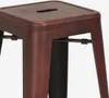 sgabello da bar in metallo dal design industriale 78cm in Anteprima dell’immagine prodotto 4