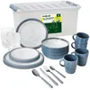 BRUNNER Camping Geschirr Set 4 Personen | Anti-Slip | All Produktbild-Vorschau 1