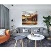 130 cm x 150 cm Západ slnka gobelín Strom gobelín tkanina Náhľad obrázku produktu 3