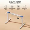 A standing desk frame with icons and text describing its features. Anteprima dell’immagine prodotto