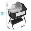 Beistellbett höhenverstellbar Babybett mit Rollen Produktbild-Vorschau 8