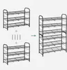 Regał na Buty Metalowy Stojak 3 Półki Nowoczesny Loft Podgląd zdjęcia produktu 4