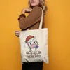 Merry Christmas Jutebeutel Stoffbeutel Geschenkidee Produktbild-Vorschau 4
