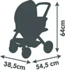 Maxi Cosi Kočárek 3v1 pro panenky, růžovo-černý, od 3 let Náhled obrázku produktu 9