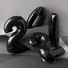 Folienballon Schwarz 100cm Zahl 6 Produktbild-Vorschau 5