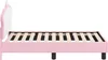 vidaXL Kinderbettgestell mit Kopfteil Rosa 70 x 140 cm PU Produktbild-Vorschau 6