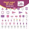 Olvy Magnetické stavební kostky Montessori hračky 80 ks Náhled obrázku produktu 8