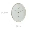 Wanduhr für Wohnzimmer weiß rund 34 cm Produktbild-Vorschau 11