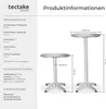 tectake® Aluminium Stehtisch Frederic rund mit Produktbild-Vorschau 4