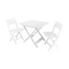 Salon De Jardin Progarden Blanc Design Compact Et Résistant Voir les images du produit 3
