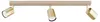 KAR-LIGHTING Spotbalken 3‑flammig Gold, Metall – Produktbild-Vorschau 1