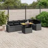 The Living Store 7-tlg. Garten-Sofagarnitur mit Kissen Produktbild-Vorschau 2