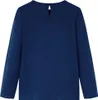 vidaXL Kinder-Langarmshirt Marineblau 128 Produktbild-Vorschau 1