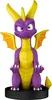 A purple and yellow dragon figurine with orange wings is sitting on a black circular base. Náhled obrázku produktu