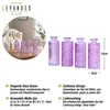 4er Set Vase Glas Lila H14cm Violett Pastell Blumenvase Produktbild-Vorschau 2