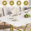 A dining table set up for a meal, with chairs and place settings. Anteprima dell’immagine prodotto