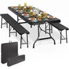 Casaria Set Mobili da Birreria 180 cm Pieghevole 2x Panca Anteprima dell’immagine prodotto 1
