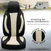 Schonbezüge für Wohnmobil 2er Set in Schwarz/Beige WPL410 Produktbild-Vorschau 6