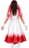 Halloween Kinderkostüm "Blutige Braut" | Kleid und Schleier Produktbild-Vorschau 2