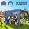 Outsunny Pavillon 3 x3 m Wasserdicht höhenverstellbar Produktbild-Vorschau 5