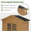 M MCombo Gartenschrank Gartenhaus Holz Begehbar, Produktbild-Vorschau 5