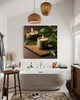 Leinwandbild Kerzen Zen Spa 60x60 Feeby Grün bild für die Produktbild-Vorschau 2